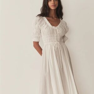 Doen Salt Maxi Dress with Puff Sleeves size S NWT